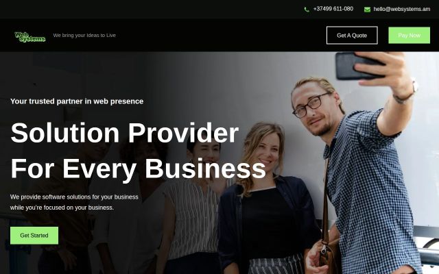 websystems.am - էկրանի պատկեր