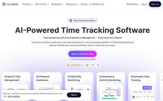Скриншот сайта webwork-tracker.com
