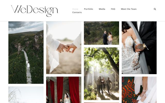 Скриншот сайта wedesignwedding.com