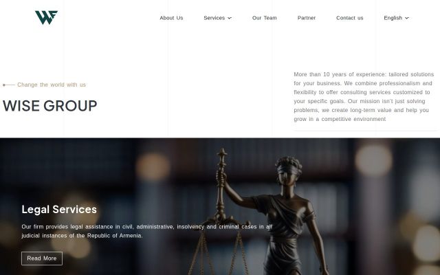 wisegroup.am - էկրանի պատկեր