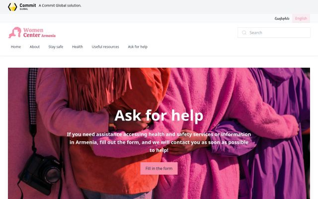 Screenshot of womencenter.am