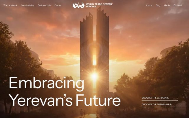 Скриншот сайта wtc-yerevan.am
