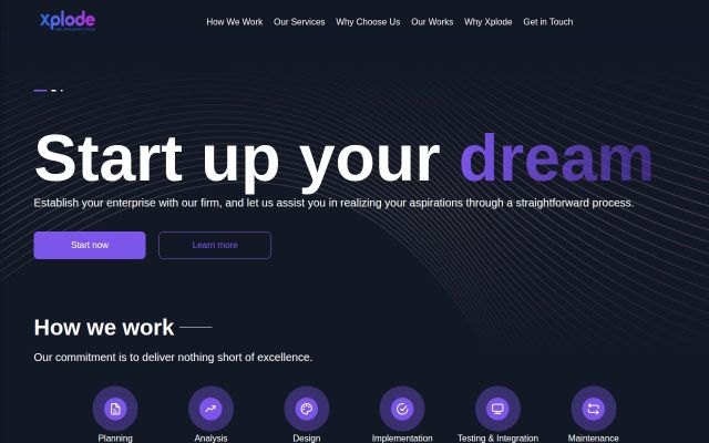 Screenshot of xplode.am