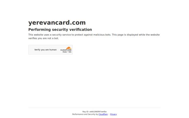 Screenshot of yerevancard.com