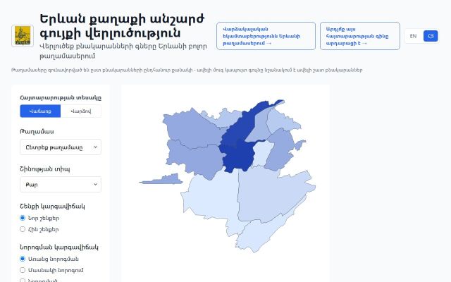 Screenshot of yerevanestate.am