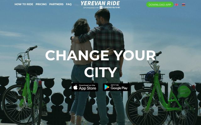 yerevanride.am - էկրանի պատկեր