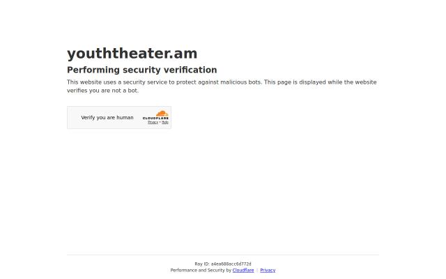 youththeater.am - էկրանի պատկեր